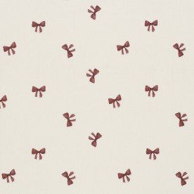 Rippstrick Jersey Stoff - Bordeaux Schleife