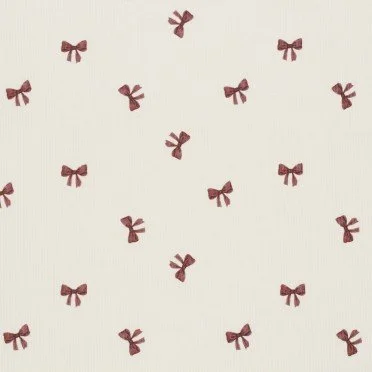 Rib Knit Jersey Fabric - Bordeaux Bow Tie Rib Knit Jersey Fabric - Bordeaux Bow Tie - (Jersey Fabrics)