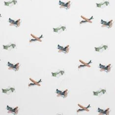 Rib Jersey Stof - Speelgoedvliegtuig