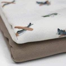 Rib Jersey Stof - Speelgoedvliegtuig Rib Jersey Stof - Speelgoedvliegtuig