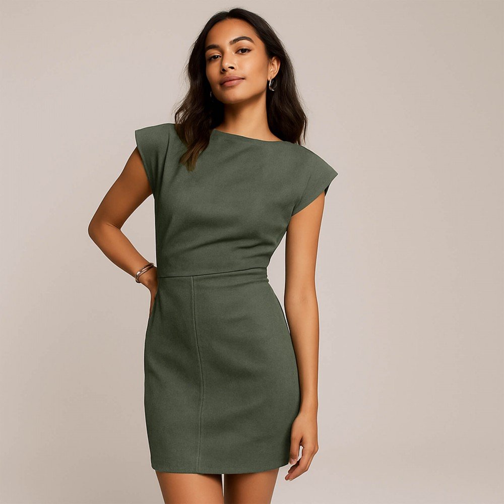 Scuba Suede Jersey Leger Groen Scuba Suede Jersey Leger Groen