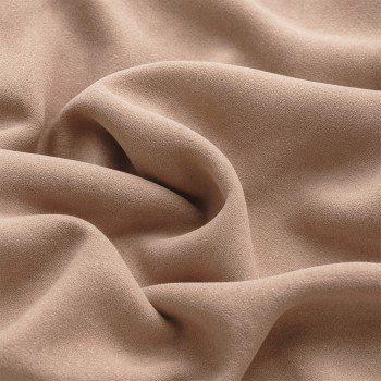 Scuba Suede Jersey Fabric Dark Beige