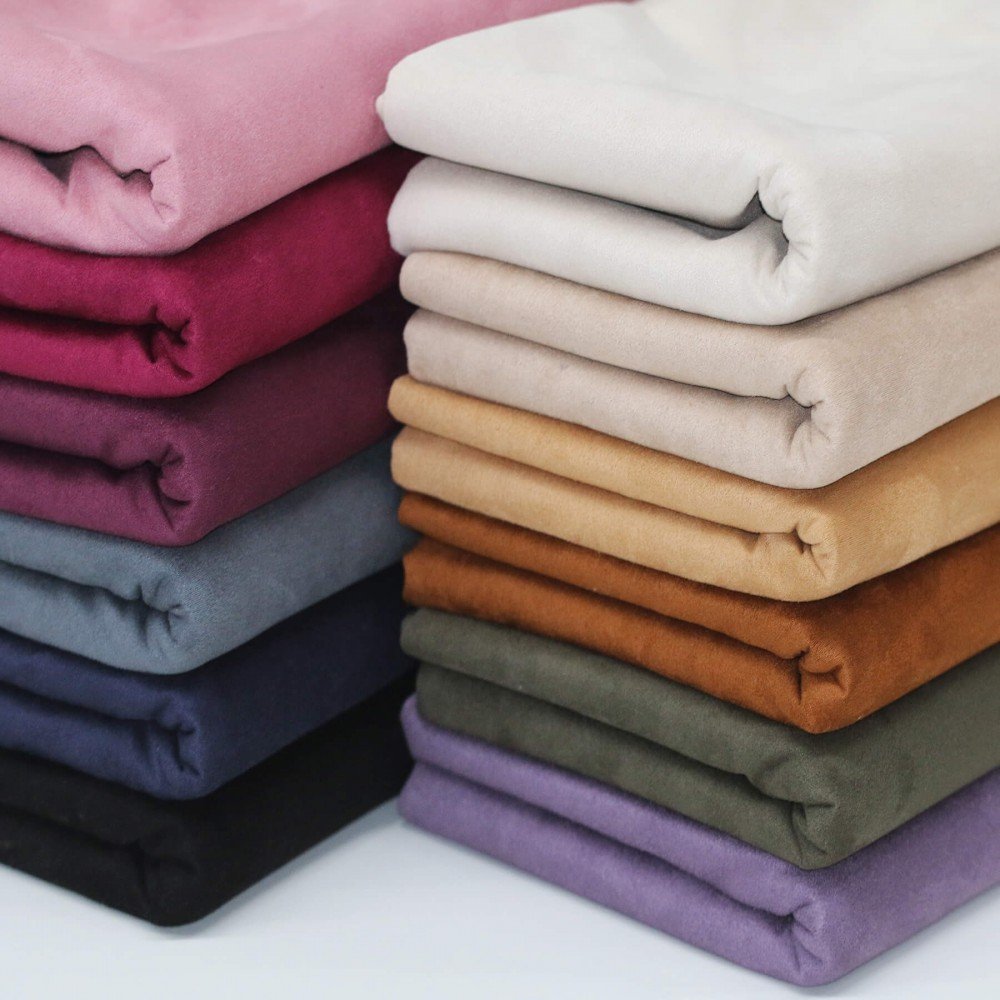 Scuba Suede Jersey Fabric Eggplant