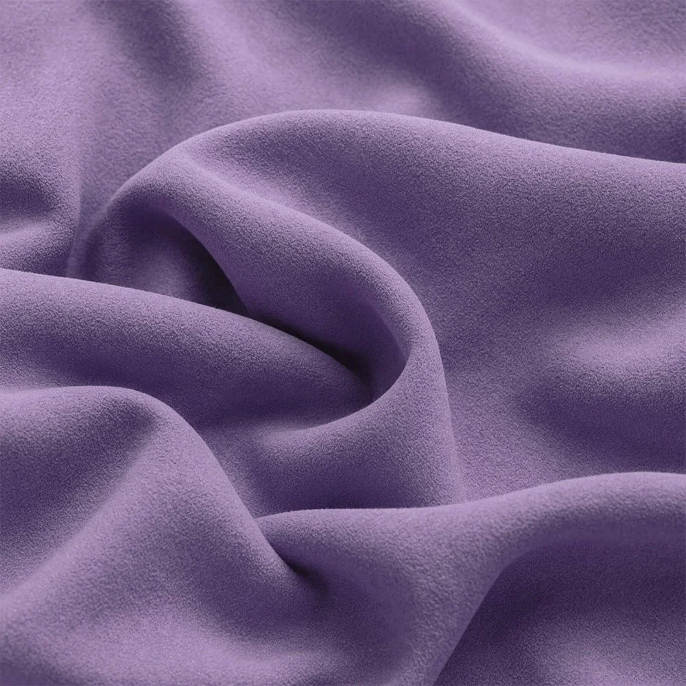 Tessuto Scuba Di Scamosciato Jersey Malva