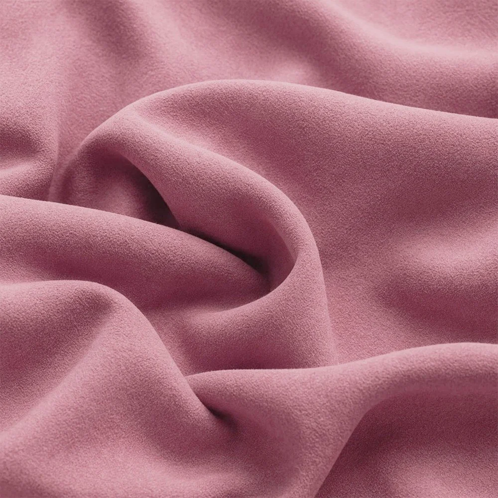 Tessuto Scuba Di Scamosciato Jersey Rosa Antico