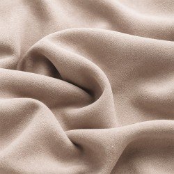Tessuto Scuba Di Scamosciato Jersey Beige Ciottolo