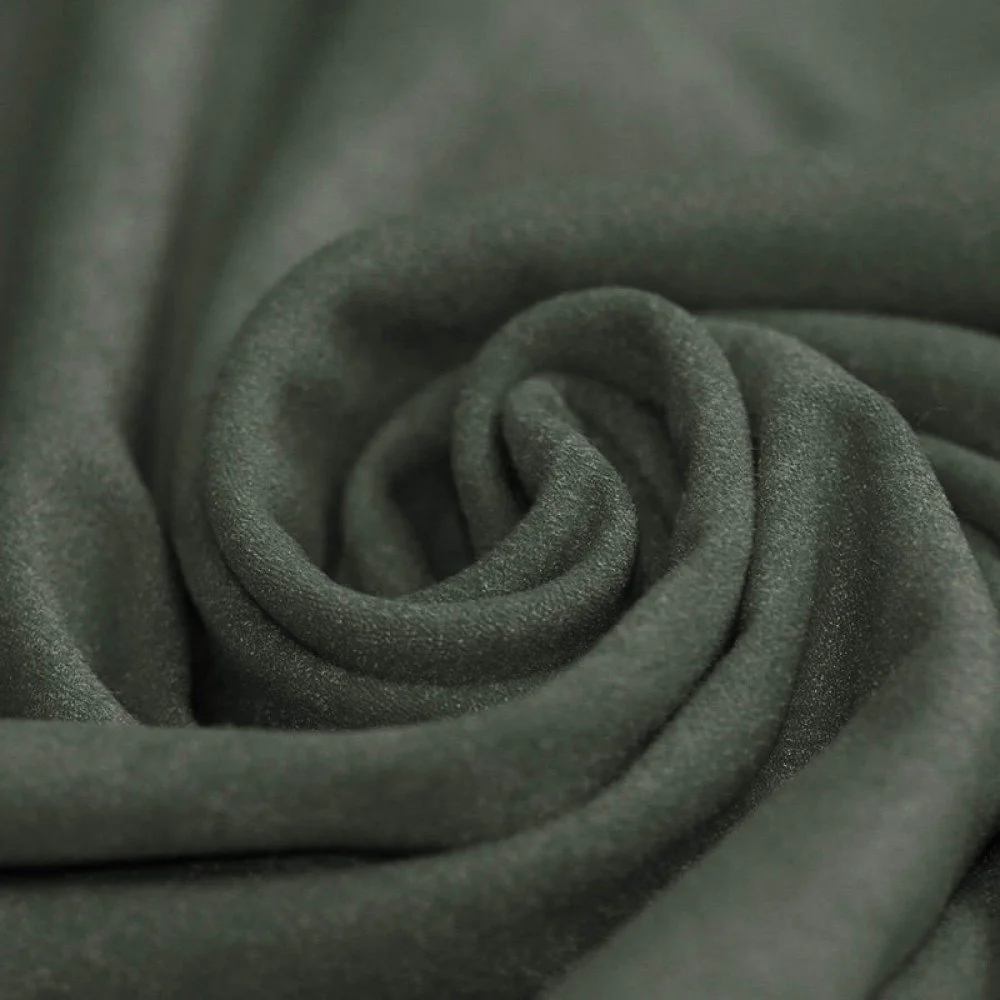 Tessuto Scamosciata Stretch (Doppia Faccia) Verde Militare