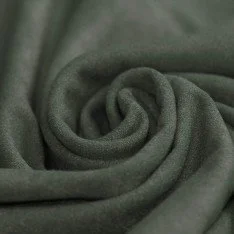 Tissu Suède Stretch (Brossé Double Face) Armée Verte