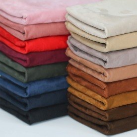 Tissu Suède Stretch (Brossé Double Face) Brun Châtaigne