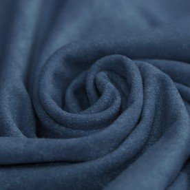 Tissu Suède Stretch (Brossé Double Face) Jeans Foncé