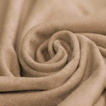Stretch Suede Fabric (Double-Sided Brushed) Sand Beige