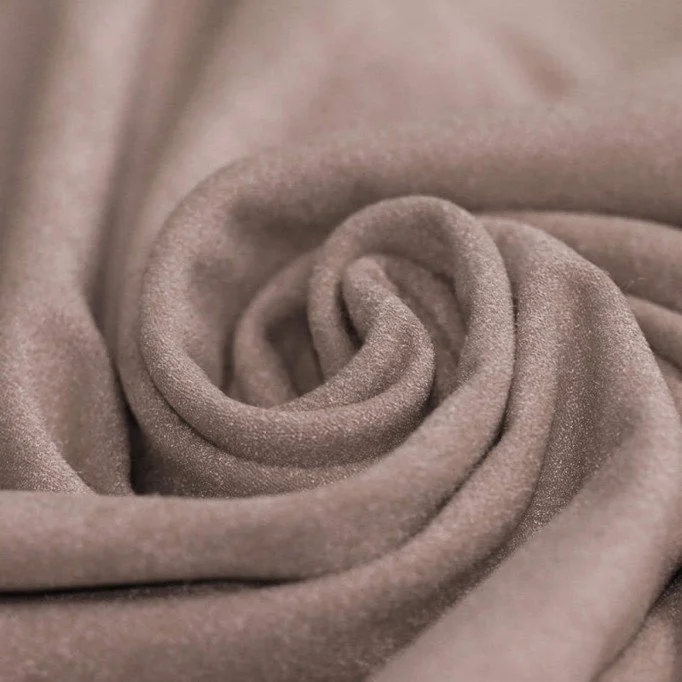 Stretch Suede Fabric (Double-Sided Brushed) Taupe Stretch Suede Fabric (Double-Sided Brushed) Taupe - (Suede Fabric)