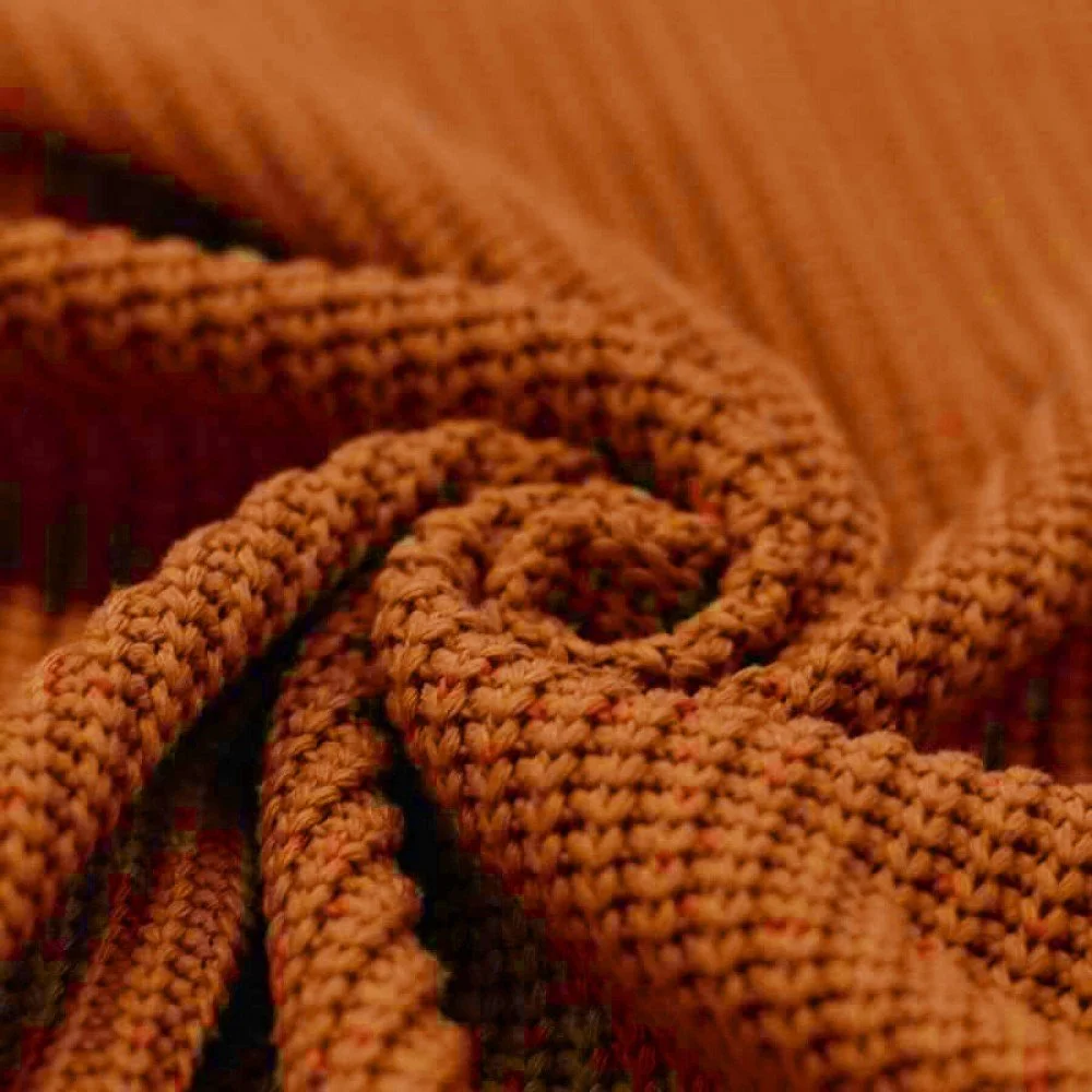Tissu Point De Maille Tricot Cognac - Étoffe Tricotée Décorative Tissu Point De Maille Tricot Cognac - (Tissu Point De Maille Tricot)