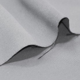 Verduisterende Gordijnstof (Blackout) Zilver Grijs