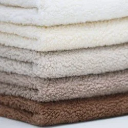 Tissu Mouton De Coton Écru