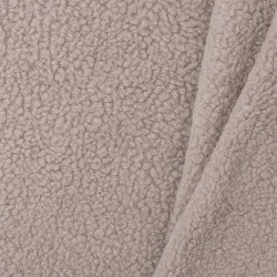 Cotton Teddy Fabric Dark Beige