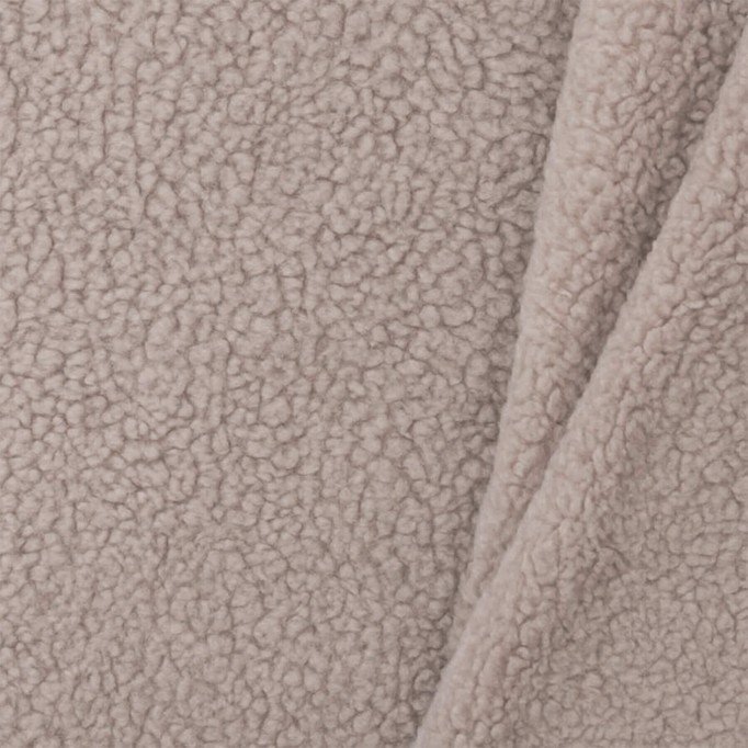 Baumwoll Teddystoff Dunkel Beige - (Teddystoffe)