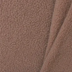 Tkanina Miś Bawełniana Zakurzona Brązowy