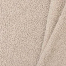 Tissu Mouton De Coton Beige Clair