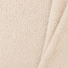 Teddy Får Stof Bomuld Naturel