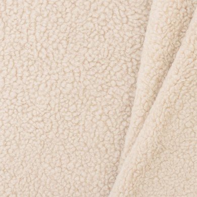 Baumwoll Teddystoff Naturel