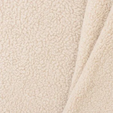Cotton Teddy Fabric Natural