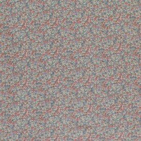 Tessuto Doppia Garza Stampa Digitale - Bel Fiore Argilla Rosa