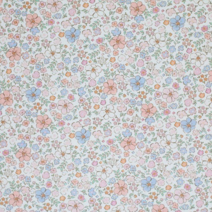 Jersey Cotton Fabric Digital Print - Summertime Feeling Nude Pink - (Jersey Cotton Fabric Digital Print)