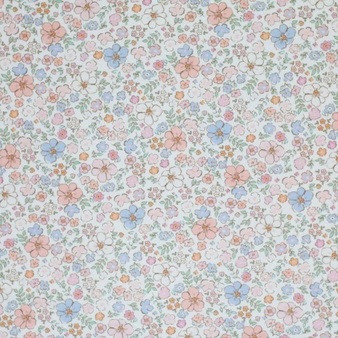 Poplin Katoen Digitale Print - Zomergevoel Nude Roze Poplin Katoen Digitale Print - Zomergevoel Nude Roze - (Katoenen Poplin Bedrukt )