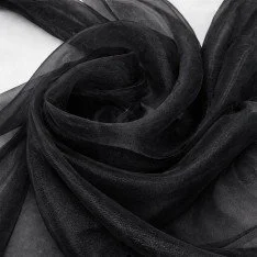 Organza Fabric Black
