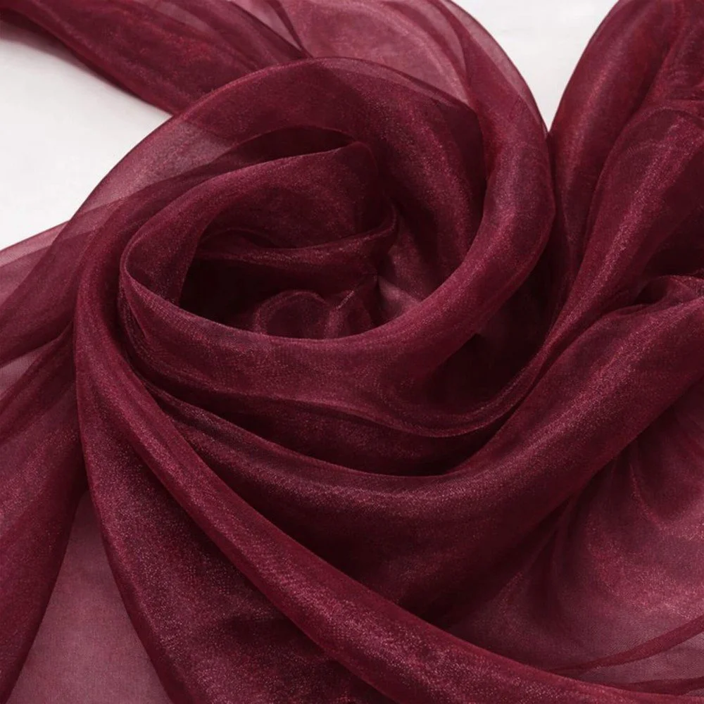 Organza Stof Bordeaux Organza Stof Bordeaux