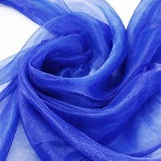 Organza Fabric Cobalt