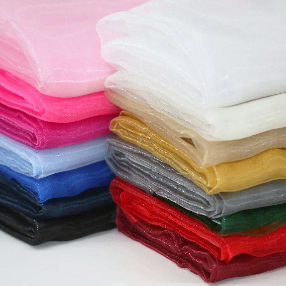 Organza Stof Zwart Organza Stof Zwart