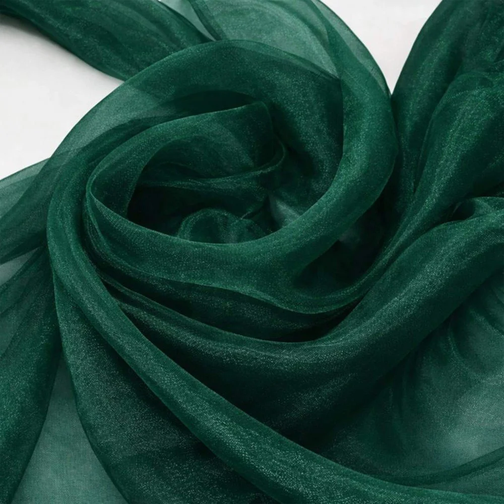 Organza Stof Donker Groen Organza Stof Donker Groen