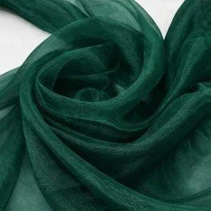 Organza Fabric Dark Green