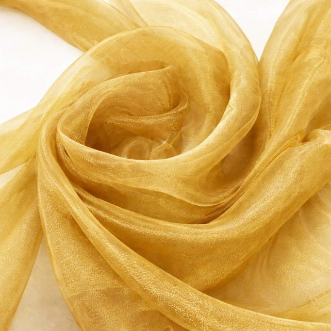 Organza Stoff Gold - (Organza Stoffe)
