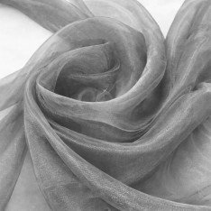 Organza Stoff Grau