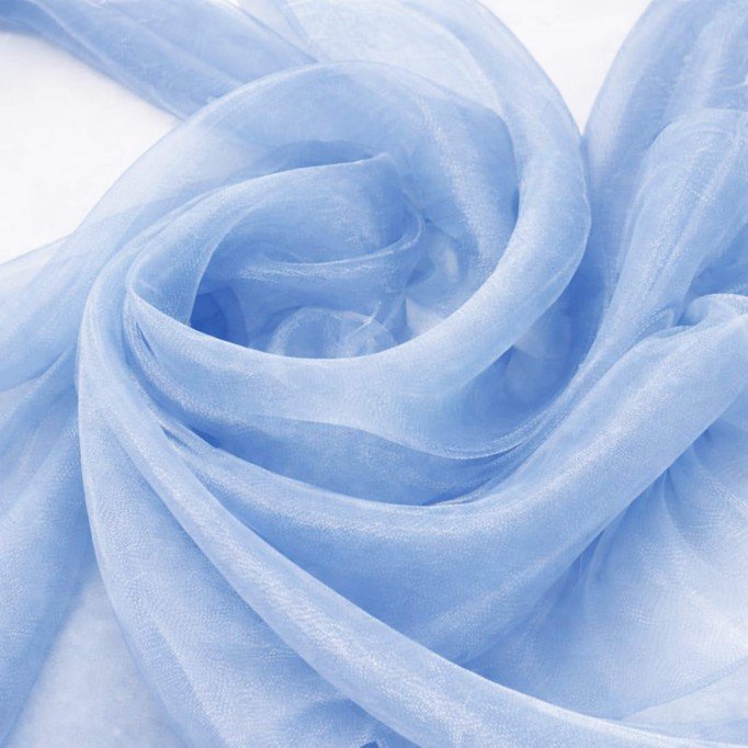 Organza Stoff Hellblau - (Organza Stoffe)