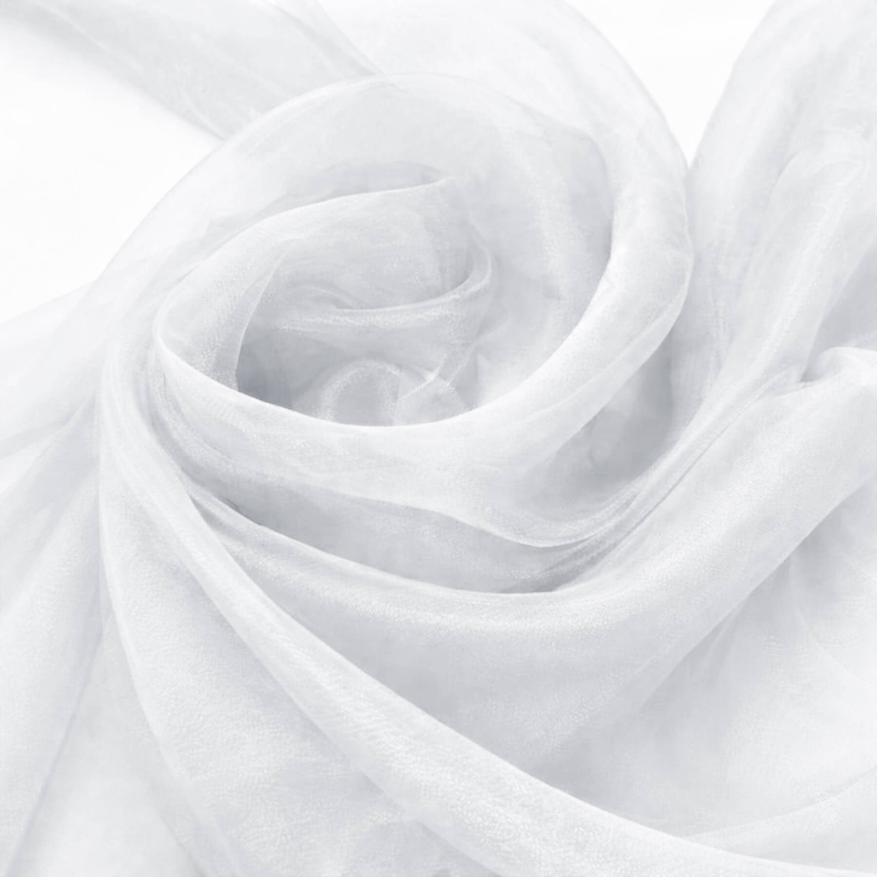 Organza Stof Wit