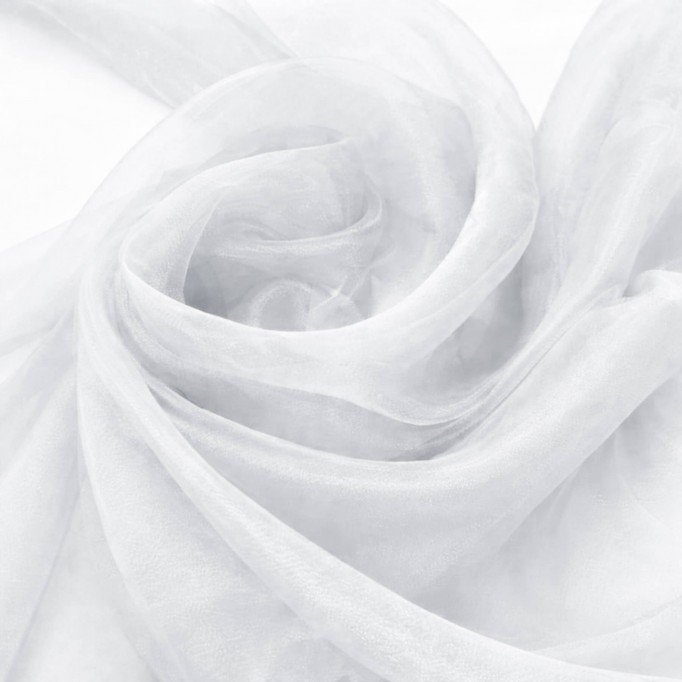 Tissu Organza Blanc - (Tissu Organza)