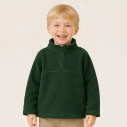 Polar Fleece Stof Donker Groen Polar Fleece Stof Donker Groen