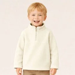 Polar Fleece Fabric Ecru