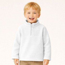 Polar Fleece Stoff Weiß