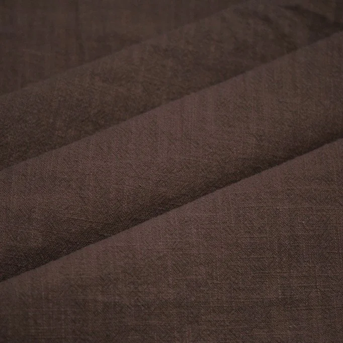 Stonewashed Leinenstoff (Slub Struktur) Schokobraun Stonewashed Leinenstoff (Slub Struktur) Schokobraun - (Leinenstoffe)
