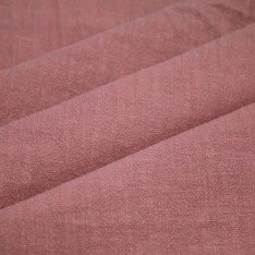 Stonewashed Linen Fabric (Slub Texture) Clay Pink