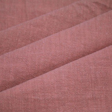 Stonewashed Leinenstoff (Slub Struktur) Lehm Rosa