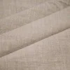 Stonewashed Linen Fabric (Slub Texture) Dark Beige