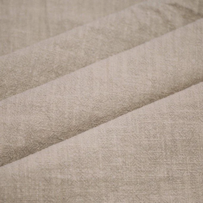 Stonewashed Linen Fabric (Slub Texture) Dark Beige Stonewashed Linen Fabric (Slub Texture) Dark Beige - (Linen Fabrics)