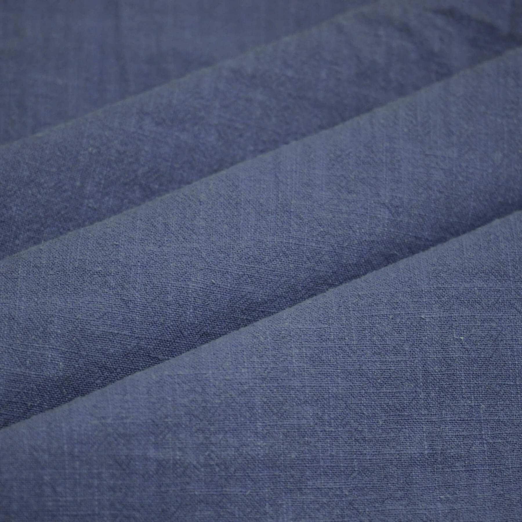 Stonewashed Linnen Stof (Slubtextuur) Donker Jeans