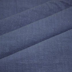 Stonewashed Linnen Stof (Slubtextuur) Donker Jeans